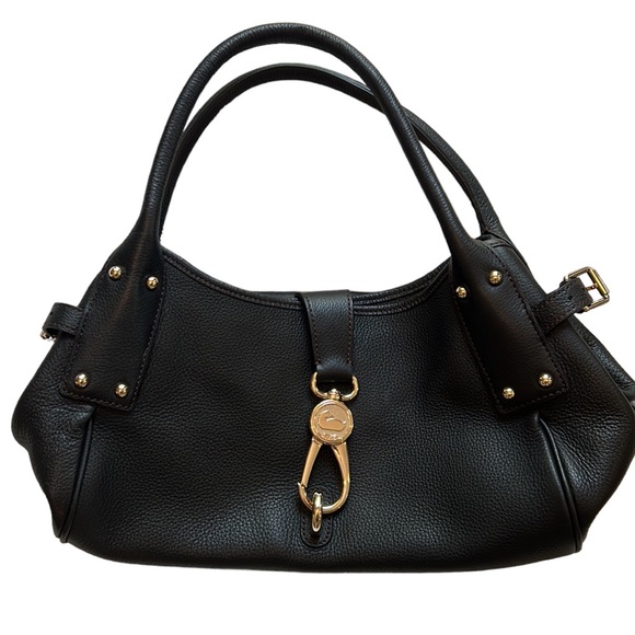 Dooney & Bourke Handbags - Dooney And Burke Black Footed Handbag